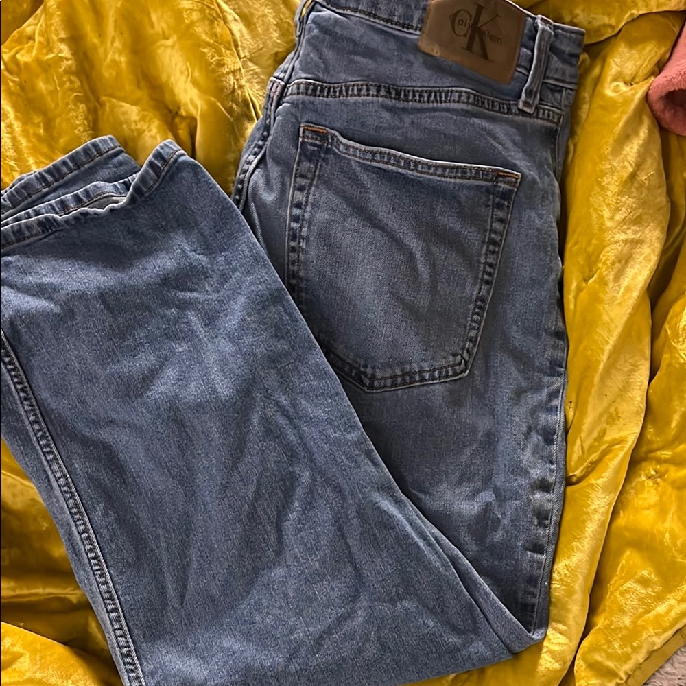 🧚Calvin Klein Blue Straight Leg Jeans with Classic Style